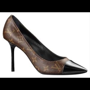Louis Vuitton Brown Cherie Monogram Pumps